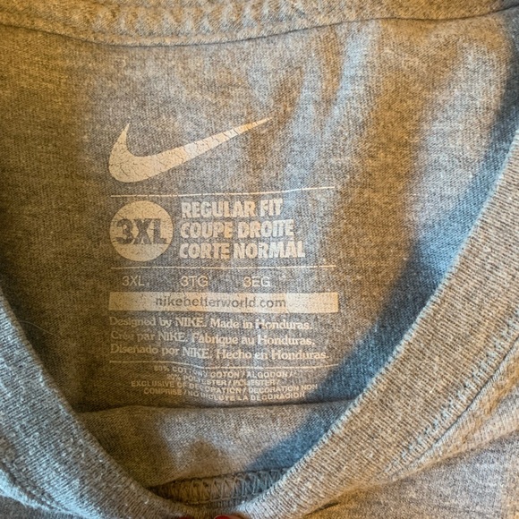 Illinois Fighting Illini T Shirt (Player Worn) - 3XL - Grey - Picture 2 of 3